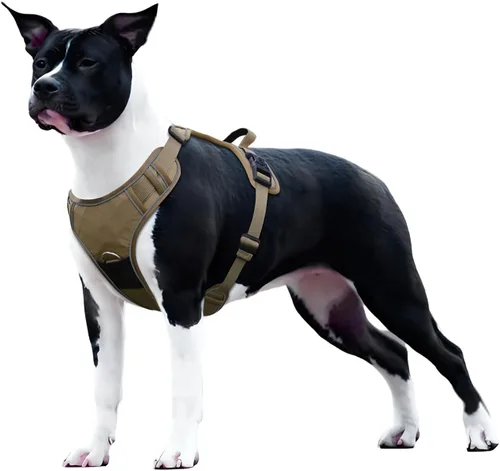 Miniatura 10 de Arnés para perro sin tirones con soporte para Airtag para perros de tamaño mediano, ajustable, a prueba de escapes, sin estrangulamiento y chaleco