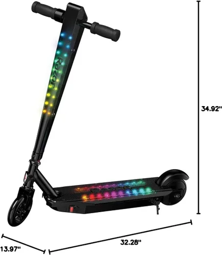 Miniatura 12 de Razor Sonic Glow Scooter eléctrico negro con luces LED y altavoz inalámbrico Bluetooth