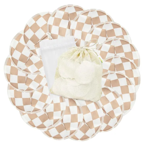 Miniatura 12 de wegreeco Almohadillas de lactancia para el pecho (paquete de 14) + bolsa de lavandería y bolsa de almacenamiento de viaje, 4.7 pulgadas
