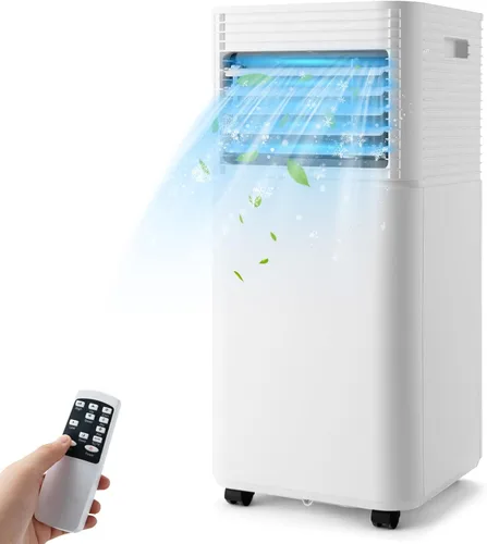 PETSITE Aire acondicionado portátil, unidad de enfriamiento de CA de 8000 BTU para habitación, unidad de CA 3 en 1 con enfriador de aire, ventilador