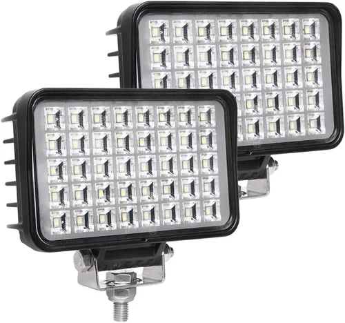 Miniatura 9 de 64 W Luzes de trabajo LED para tractor, 5600 Lms Luzes de trabajo LED para camión Luz de inundación para tractor de granja, camión de ingeniería