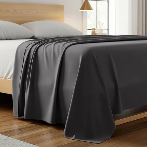 Miniatura 8 de Mellanni Sábana plana tamaño California King – Ropa de cama de la Colección Icónica – Lujo de hotel, extra suave, refrescante, resistente a las 1455