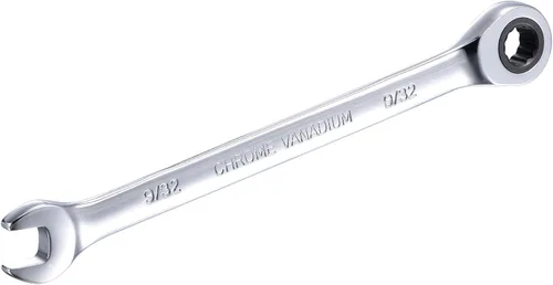 Miniatura 5 de uxcell Llave combinada de trinquete de 9/32 pulgadas SAE 72 dientes Herramientas de llave de trinquete de 12 puntos, Cr-V