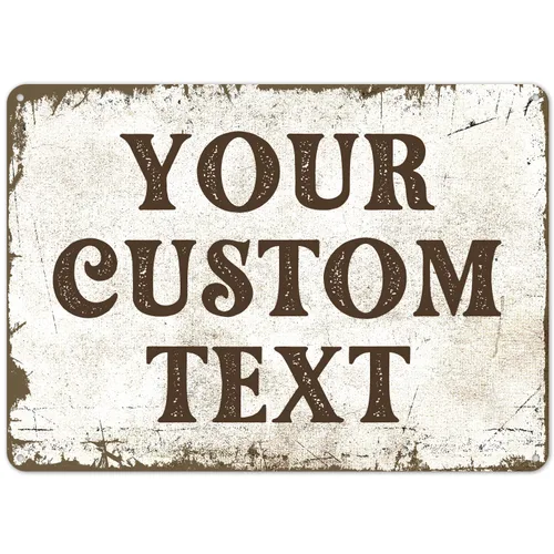 Cartel personalizado rústico, letreros de metal personalizados, regalo para él, hombres, papá, cueva de hombres, para uso en interiores y
