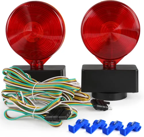 MaxxHaul 80778 Kit de luces magnéticas de remolque (doble cara para RV, barco, remolque y más aprobado por DOT)