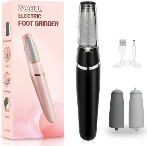 Removedor eléctrico de callos de pies, removedor de callos para pies, herramientas de pedicura portátiles recargables, molinillo de pies para el