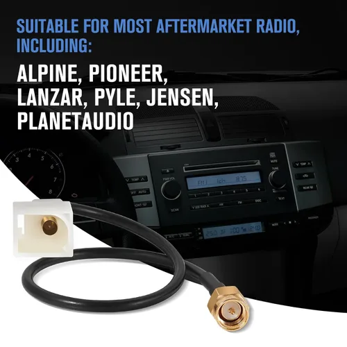 Miniatura 4 de Anina Adaptador de antena de navegación GPS para automóvil SMA macho para Toyota Lexus Corolla Tacoma Tundra HFC-III, cable conector coaxial