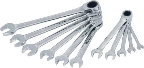 Miniatura 7 de CRAFTSMAN Juego de llaves de trinquete, métricas, 11 piezas (CMMT87021)
