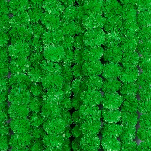 Miniatura 4 de Guirnalda de caléndula de flores verdes artificiales de 5 hebras, decoración para festival indio Diwali, fiesta de Año Nuevo, arbusto de primavera