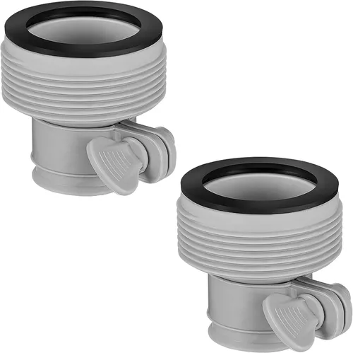 Miniatura 8 de PAMASE Adaptador de manguera de piscina A - Conector de conversión para mangueras de 1.5 y 1.25 pulgadas con juntas de abrazadera, piezas