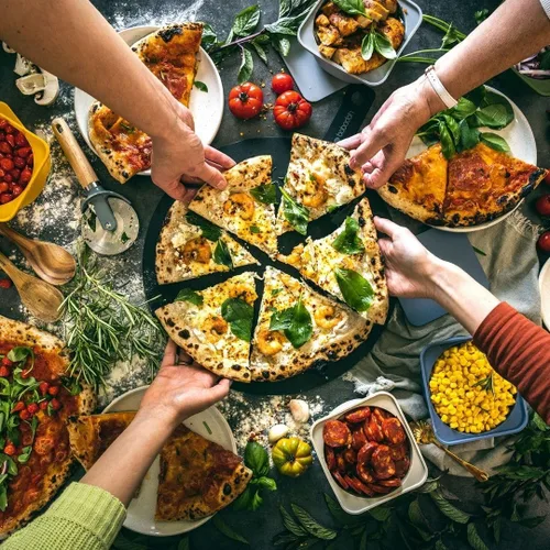 Miniatura 5 de Babadoh Tablas redondas de fibra de madera para servir pizza Juego de dos tablas de 12 pulgadas Bandeja de embutidos Tabla de queso Plato