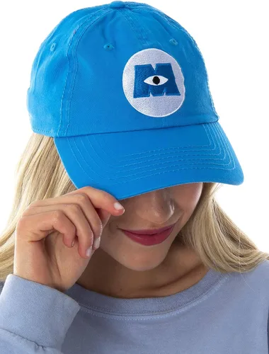 Disney Monsters Inc Gorra de béisbol con logotipo bordado y correa ajustable color azul