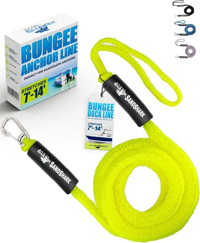Miniatura 12 de SandShark Línea de muelle elástico de anclaje de alta calidad. Accesorios de barco Línea de anclaje que absorbe los golpes en anclajes y muelles