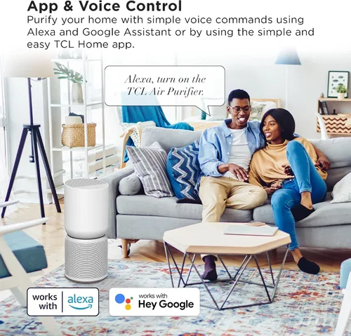 Miniatura 4 de TCL Breeva - Purificador de aire inteligente A5 con limpieza de 5 etapas, True HEPA (H13), elimina el 99.97% del polvo, bacterias/olores y más