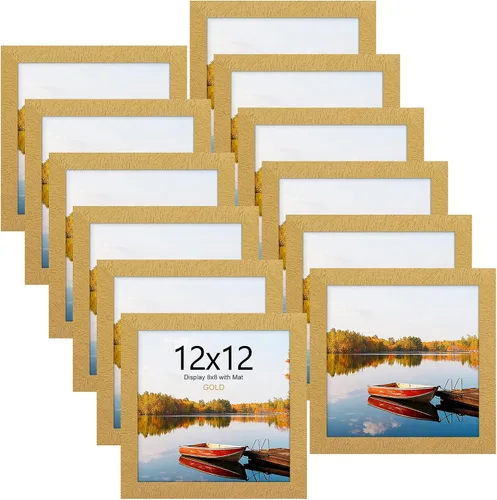 Miniatura 39 de Picrit - Juego de 12 portarretratos de 4 x 6 pulgadas, para fotos de 3.5 x 5 con paspartú o 4 x 6 pulgadas sin paspartú, marcos para colgar