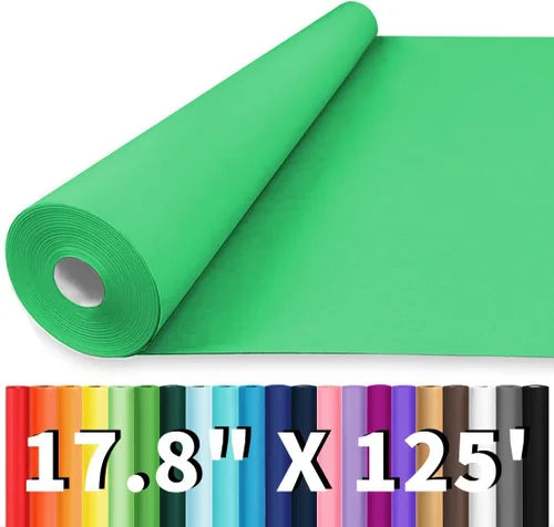 Miniatura 54 de Vanhench - Papel de estraza color marrón de 17.5 x 1200 pulgadas (100 pies), para artes y manualidades, para envolver regalos y flores, tablón