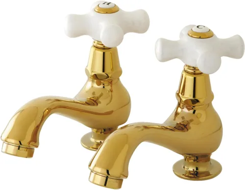 Kingston Brass KS1102PX Heritage - Grifo para lavabo, latón pulido