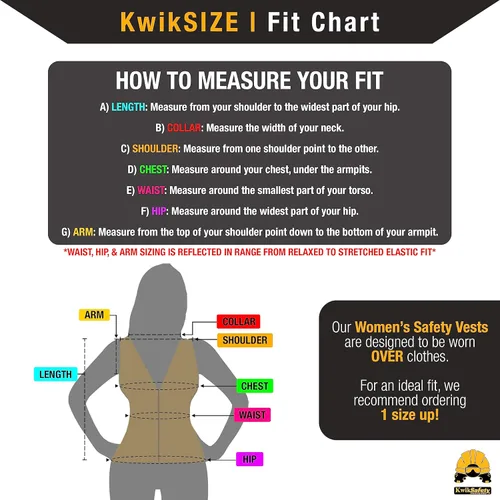 Miniatura 2 de KwikSafety - Charlotte, NC - Chaleco de seguridad para mujer, tiras reflectantes de alta visibilidad, cumple con ANSI y OSHA Naranja