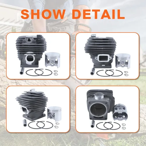 Miniatura 5 de Kit de pistón de cilindro de 2.047 in para motosierra Stihl Ms461 1128 020 1250, 11280201250