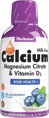 Miniatura 8 de Bluebonnet Nutrition Citrato de calcio líquido, magnesio, vitamina D3, salud ósea, sin gluten, sin soja, sin leche, Kosher, 16 onzas líquidas, 32