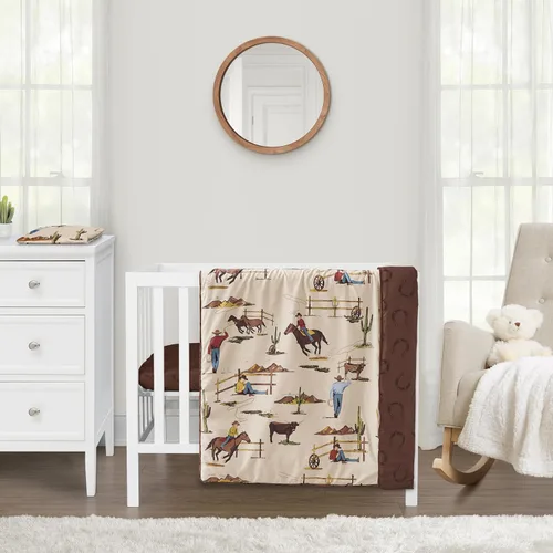 Miniatura 12 de Sweet Jojo Designs Juego de ropa de cama unisex de animales de la selva para bebé, bebé, cuarto de bebé, manta para recién nacido, manta portátil