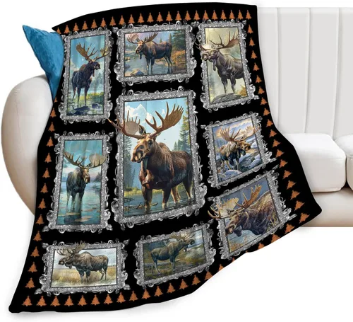 Miniatura 109 de Manta de Polilla Suave y Esponjosa de Vellón Gótico Mariposa Luna Mantas Decorativas Acogedoras y Cálidas de Franela de Felpa Regalos para Niños