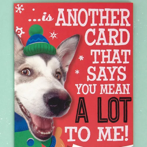 Miniatura 5 de Hallmark Tarjeta de Navidad (perro juguetón, diseño interior de tarjeta)
