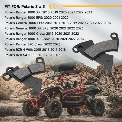 Miniatura 7 de Pastillas de freno delanteras y traseras para Ranger XP 1000 2018-2023, Polaris General 1000 2016-2020, Crew XP 1000 2019-2020, Ranger Crew 570 RZR