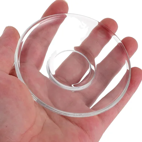Miniatura 8 de jojofuny Platillos de vidrio de té, 2 unidades, platos de canapé de vidrio transparente, platillos redondos para servir galletas, aperitivos