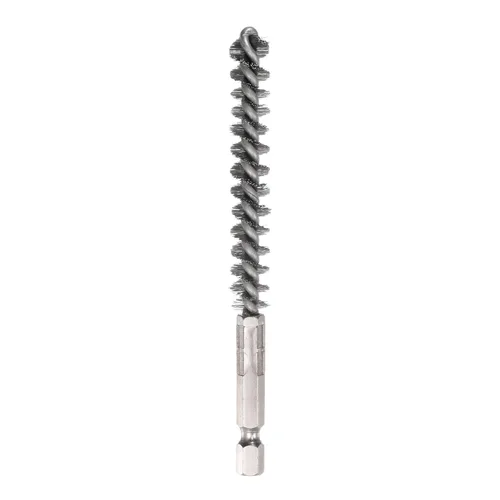 HARFINGTON Cepillo de acero inoxidable con mango de alambre de limpieza de 0.394 in de diámetro con mango vástago hexagonal de 1/4 pulgadas para
