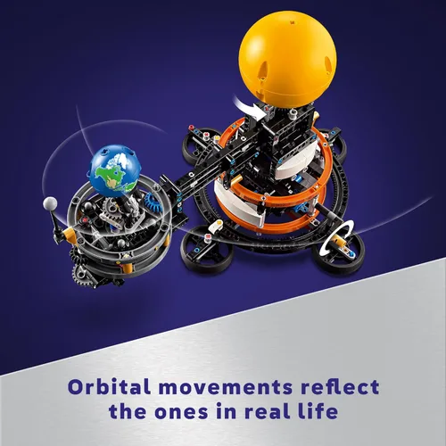 Miniatura 4 de Set de construcción LEGO Technic Planet Earth and Moon in Orbit, regalo de cumpleaños del espacio exterior para niños de 10 años, juguete