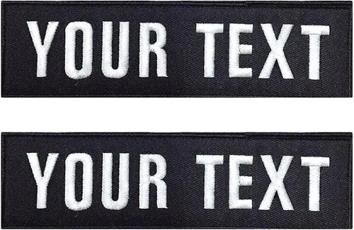 kamao Parche bordado con nombre personalizado, 2 piezas de parches personalizados para chaqueta de motocicleta, etiqueta táctica de nombre moral