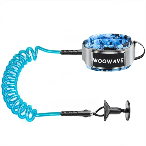 Miniatura 9 de WOOWAVE Bodyboard Correa de muñeca de surf Correa de bodyboard en espiral Correa de bodyboard Premium Coil Body Board Correa con enchufe