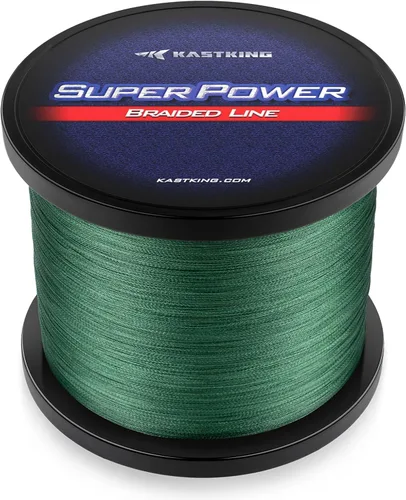 KastKing Hilo de pescar trenzado superpotente –Sedales trenzados resistentes a la abrasión –Superlínea increíble – Cero estiramiento – Pequeño