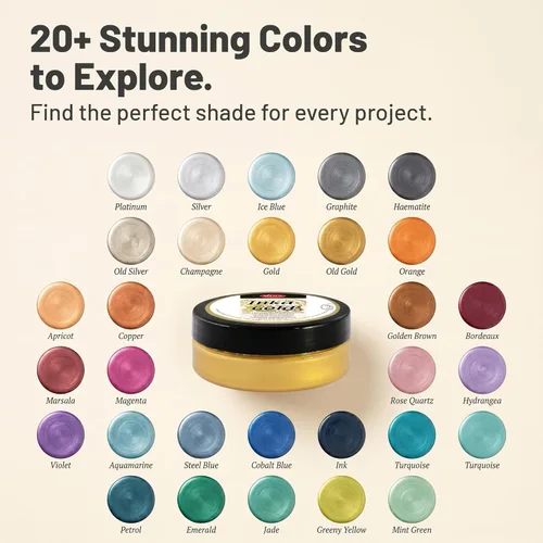 Miniatura 8 de Viva Decor Inka Gold Gilding Wax 2.3 oz (Oro) - Pasta de Pulido Metálica a Base de Cera de Fácil Aplicación. Brillo Metálico de Secado Rápido, Dorado