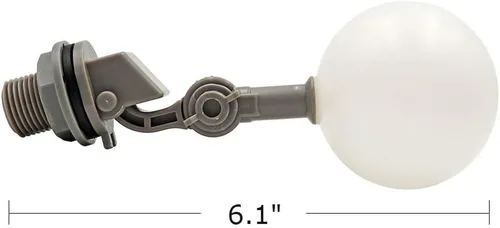 Miniatura 5 de Válvula de flotador de 1/2 o 3/4 con brazo ajustable llenado automático para fuentes de tanque de agua de ganado (1/2 pulgada)