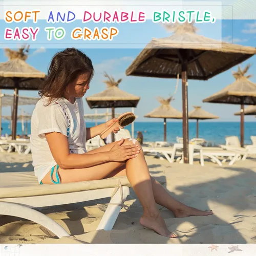 Miniatura 5 de Remerry 2 cepillos de arena removedor de arena con bolsa, accesorios de playa para vacaciones, deportes de playa, mascotas y más