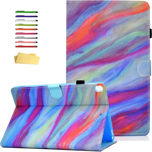 Miniatura 25 de Funda para iPad de 6ª/5ª generación de 9.7 pulgadas 2018/2017, para iPad Air 2/Air 1 con soporte, soporte para lápices, bolsillo