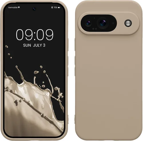 Miniatura 32 de kwmobile Funda compatible con Google Pixel 9 Pro - Funda protectora delgada de TPU para teléfono - Acabado mate suave - Negro mate