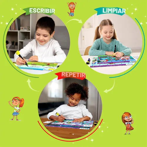 Miniatura 5 de Skillmatics I Can Write Disney's Lilo & Stitch - Actividades reutilizables de aprendizaje preescolar, juguete educativo y juego, suministros
