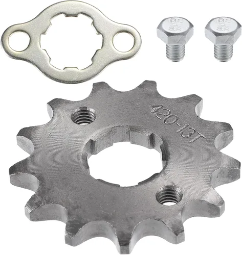 X AUTOHAUX 1 juego de 420 estilos 13 dientes 0.787 in ID motocicleta piñón delantero motor apto para motocicleta 50cc 70cc 110cc 125cc motocicleta