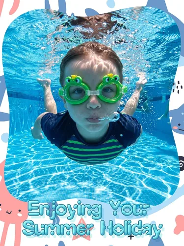 Miniatura 5 de Foaincore 2 pares de gafas de natación para niños pequeños, antiniebla, UV, con tapones para los oídos, para niñas y niños de 3 a 9 años