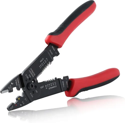 Miniatura 9 de SPEEDWOX Pelacables automático 3 en 1, herramienta de prensado de corte de pelado de cables, herramienta de prensado de cables universal de mano
