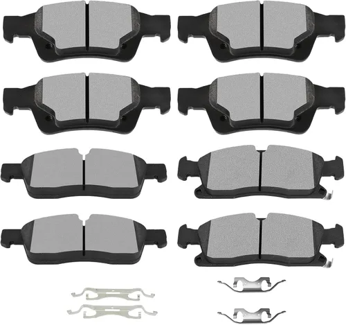 Miniatura 18 de SCITOO D1107 D1456 Juegos de pastillas de freno cerámicas delanteras y semimetálicas traseras compatibles con AUDI A3 09-13, AUDI A3 QUATTRO 09-10