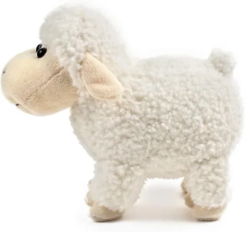 Miniatura 7 de Tiny Heart Peluche de oveja, juguete de peluche, cordero suave, regalo de cumpleaños para niños y niñas, juguetes de cordero blanco (de pie)