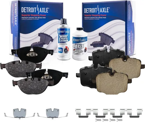 Miniatura 79 de Detroit Axle - Pastillas de freno traseras para Honda Odyssey 2011-2017 Pilot 2007-2013 MDX 2010-2013 ZDX 2010-2013 Pastillas de freno de cerámica