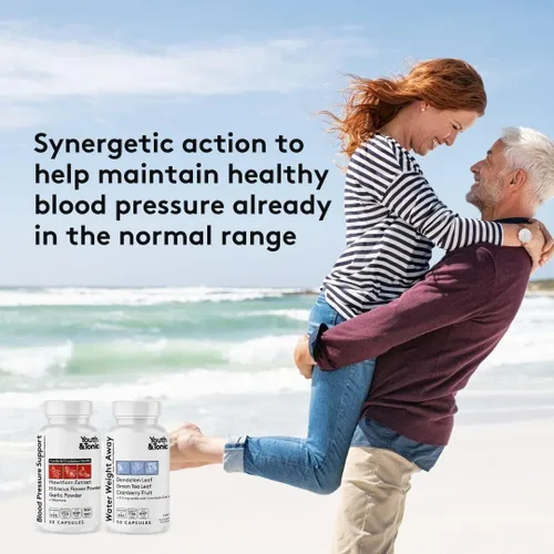 Miniatura 3 de Youth & Tonic Pastillas diarias de peso de agua y suplementos de apoyo para la presión arterial/diuréticos naturales para retención de agua