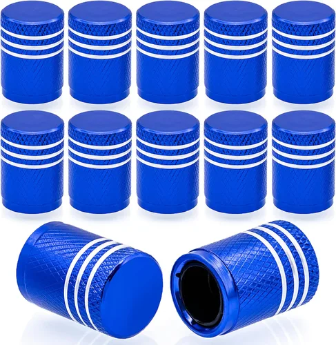 Miniatura 21 de 4 piezas tapones de válvula de neumático en forma de dados, cubiertas universales de válvula de neumático a prueba de polvo con núcleo de cobre