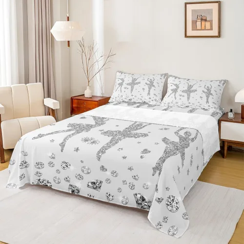Miniatura 35 de Erosebridal Juego de sábanas de gimnasia para niñas y niños, tamaño individual, juego de sábanas de teñido anudado arcoíris, juego de ropa de cama