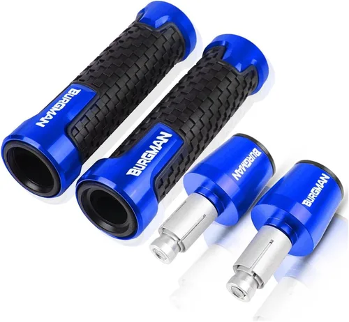 Miniatura 10 de Manillar CNC de motocicleta empuñaduras de 0.866 in extremos de barra de mango tapón para Suzuki AN200 AN250 AN400 AN650 Burgman an 125 250 400 650